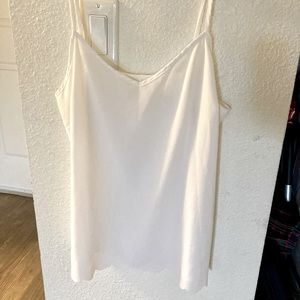Eloise sheer white tank